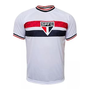Camisa São Paulo Branca Masculina Licenciada