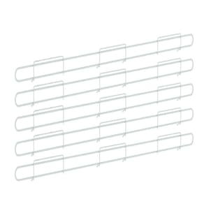 Anteparo frontal amapa 092 branco para bandeja gondola kit 5
