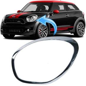 Aro cromado farol mini countryman 1.6 2010 à 2016 - esquerdo