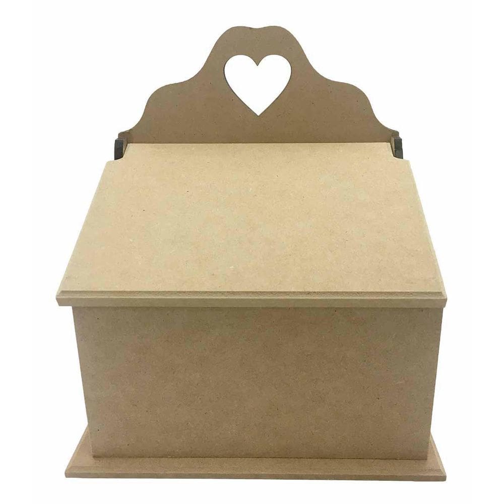 Caixa porta sabonete sabão tampa articulada mdf - crú