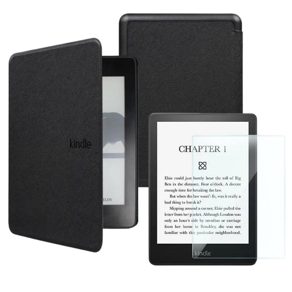 Capa Para Kindle 11 Geração Interior De Camurça + Película