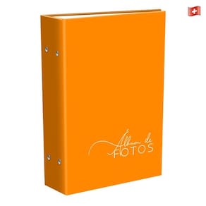 Álbum fotográfico para 500 fotos 10x15 laranja pop jovem