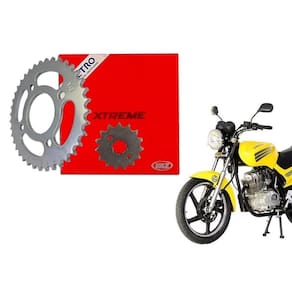 Kit coroa e pinhão sem corrente vaz dafra speed 150