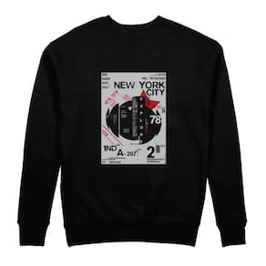 Moletom Com Estampa New York City Flanelado Masculino Tecido de Qualidade 75% Algodao Toque Suave