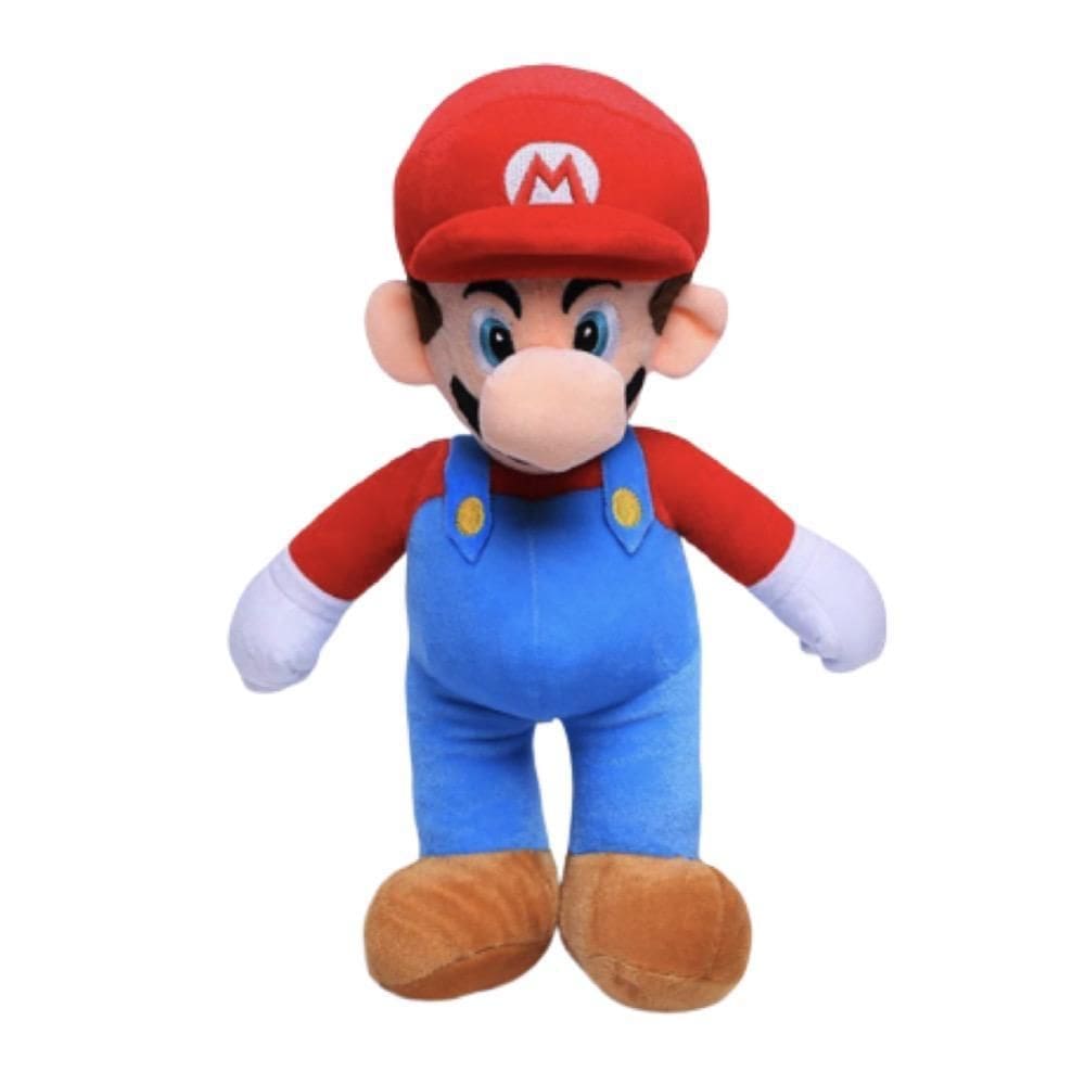 Super mario bros boneco pelúcia 25cm luigi toad