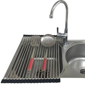 Escorredor esteira inox louça frutas legumes talher copos