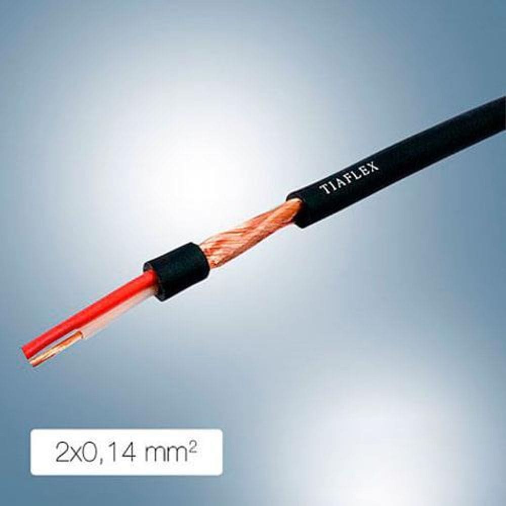 Cabo microfone estereo blindagem 2x0.14 - 40 mt