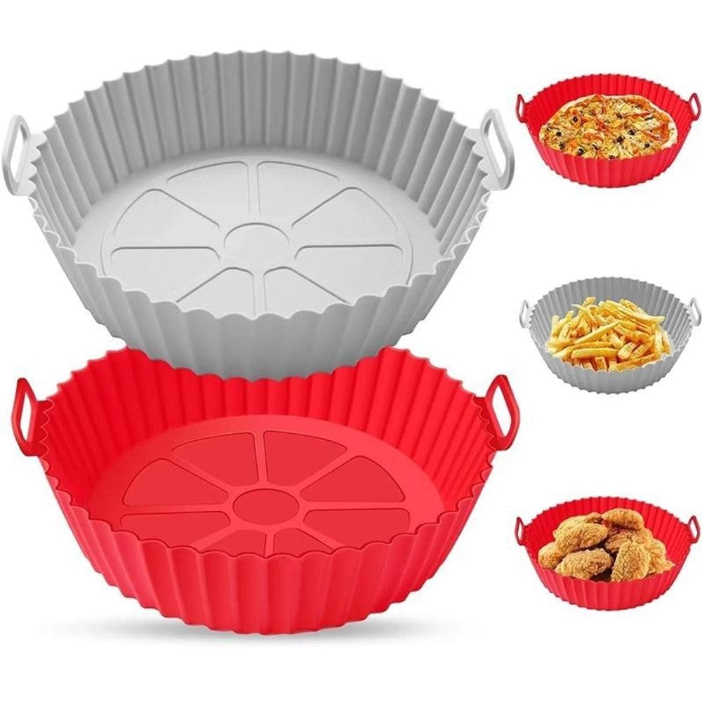 Forma para air fryer de silicone antiaderente