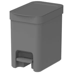 Lixeira Banheiro 6L OU 17cm x 26,5cm x 25,8cm com Pedal