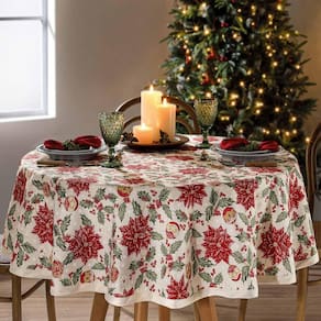 Toalha de Mesa Redonda Dohler 160cm Natal 106