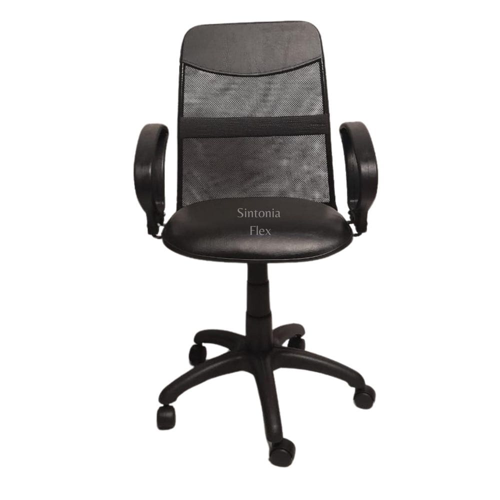 Cadeira Diretor Tela Giratória Faixa Mecanismo Relax Braço