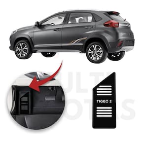 Descanso de pé caoa chery tiggo 2 19 a 22 aço escovado preto