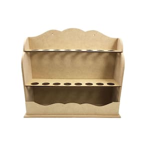 Porta tubete tempero trabalhado mdf 16 furos especiarias g