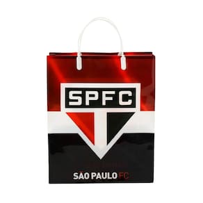 Sacola de presentes cores time 33x9x27cm - são paulo