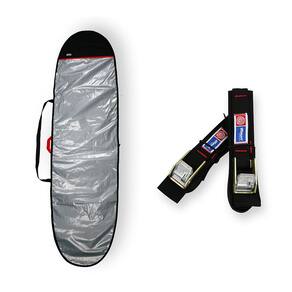 Capa prancha longboard refletiva 9`0 a 9`4 com fita rack