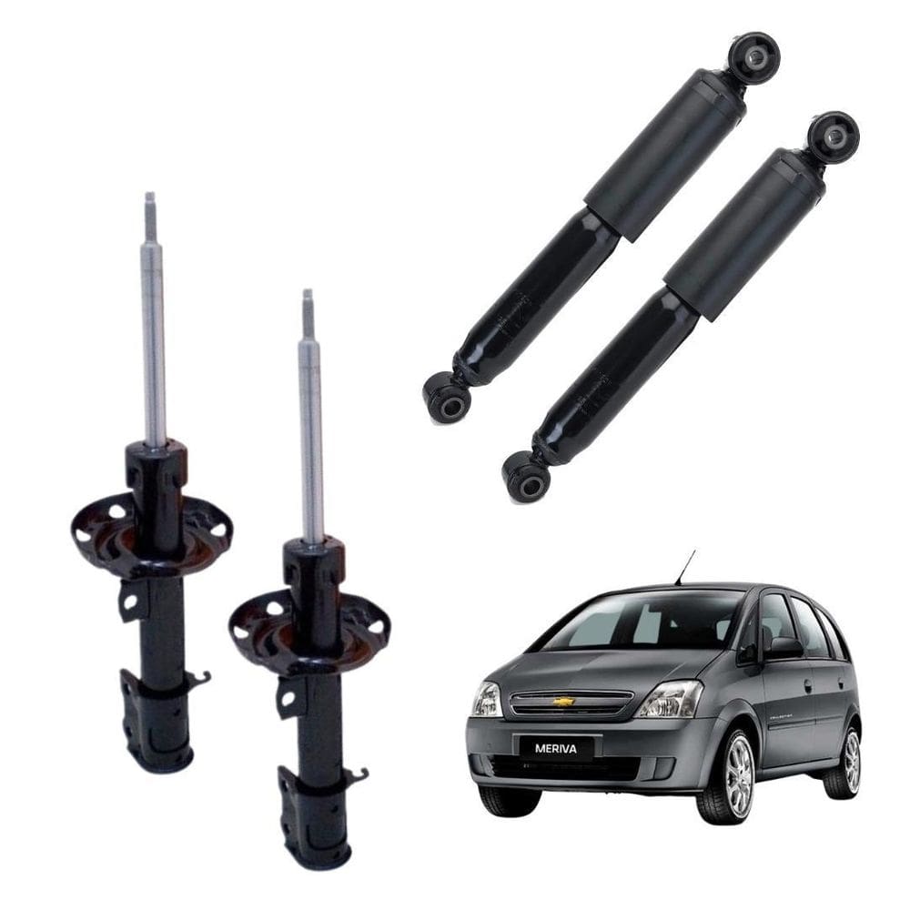 Par amortecedor dianteiro e traseiro meriva 2002 a 2012