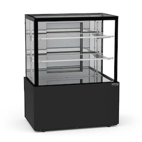 Vitrine Seca 1,00 Metro 2 Prateleiras Titanium Premium VTPRS1000 2P 220V - Refrimate