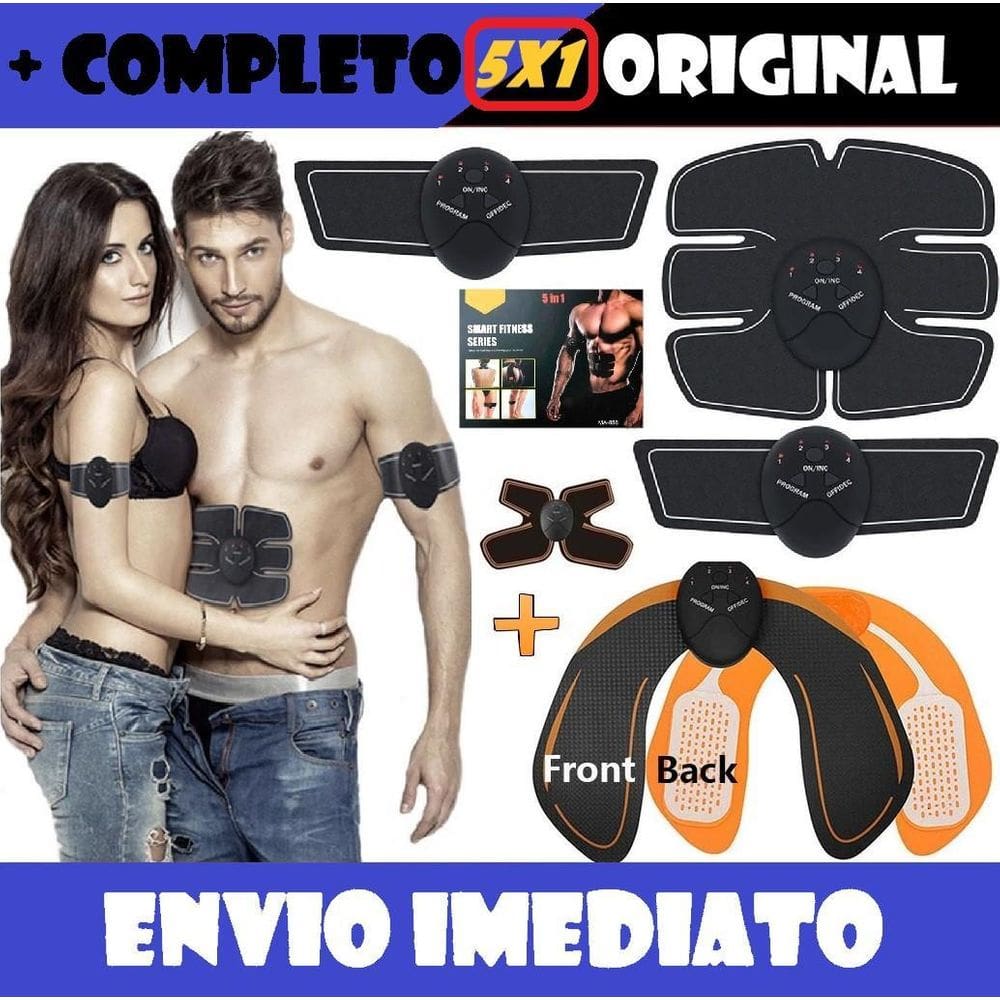 Tonificador muscular 5x1 cinto abdominal braço pernas bumbum
