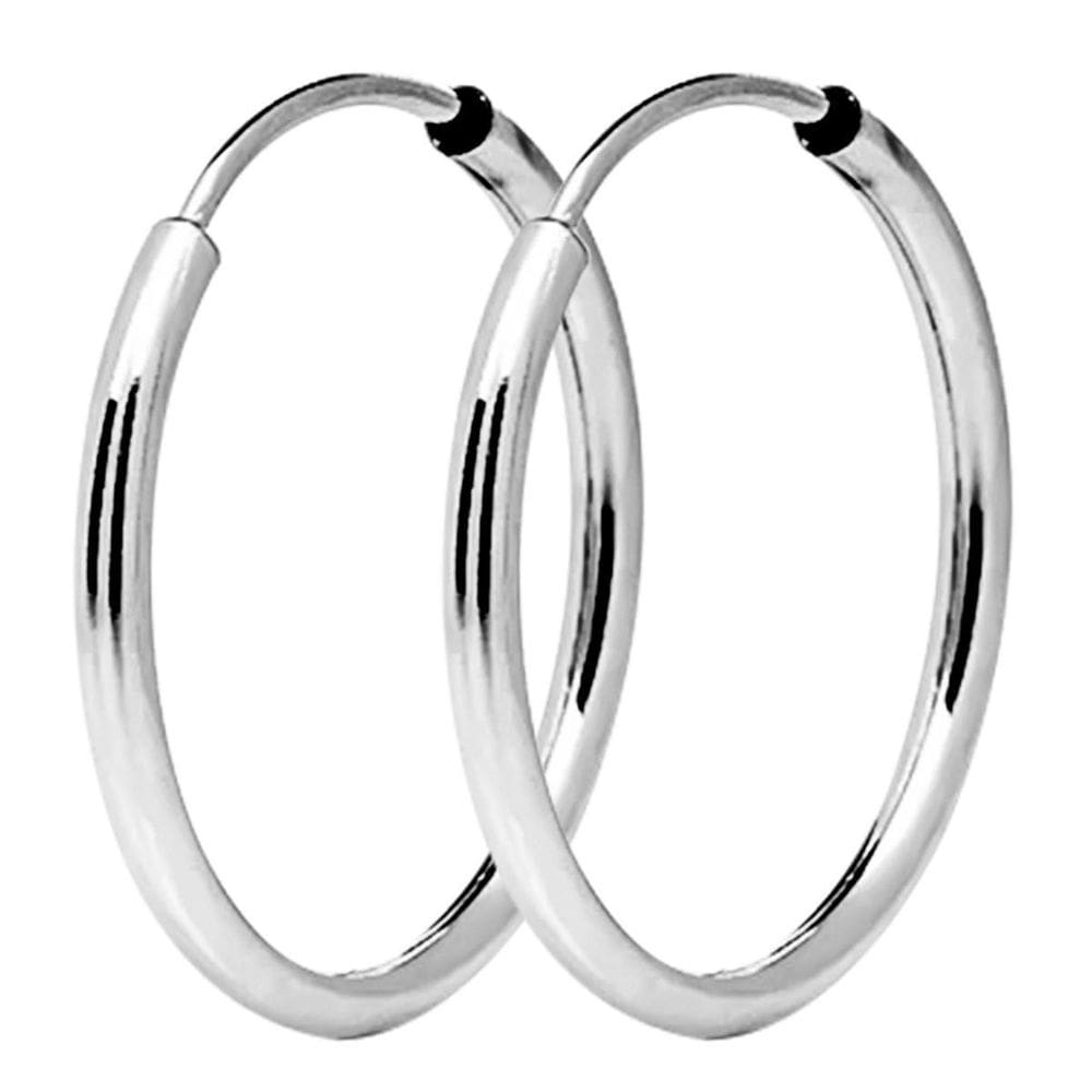 Brinco Argola Prata Aço Inox Par Masculino Mini Cirurgico