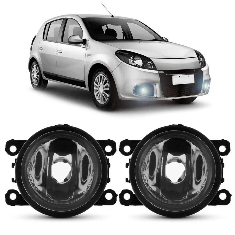 Par farol milha auxiliar sandero 2014 2015 2016