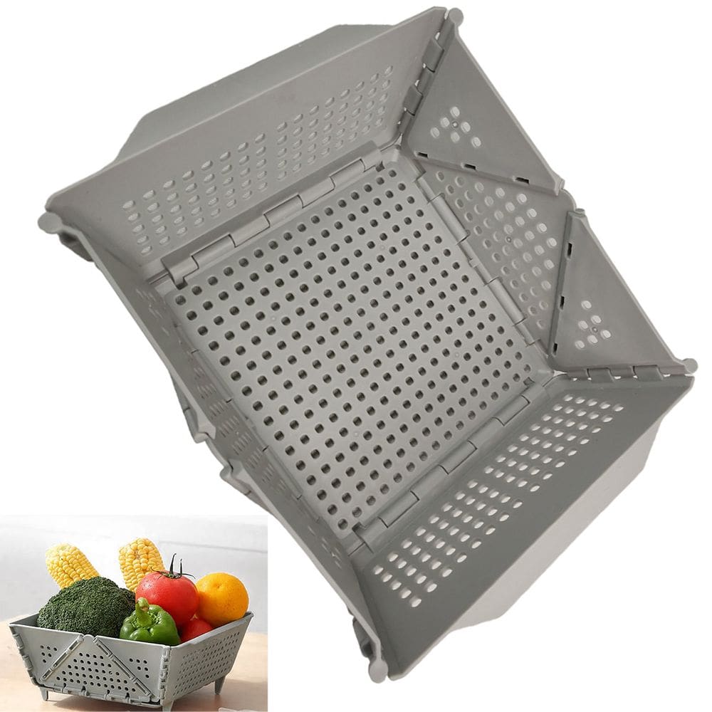 Cesta Secar Frutas Verduras Vegetais Dobravel Cozinha Copa Pia Porta Objetos Organizador Drenagem Alimentos