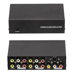 Distribuidor de sinal av splitter 1x4 para bar restaurante