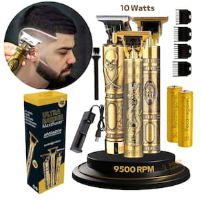 Maquininha acabamento cabelo barba titanium ultra barber 10w