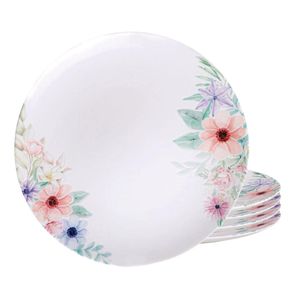 Jogo De Pratos Raso 28Cm 4 Pcs Porcelana Floratta Tramontina