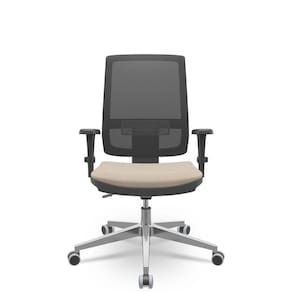 Cadeira brizza tela 3d backplax aluminio - poliéster