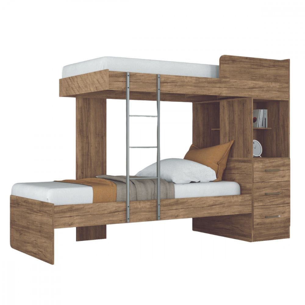 Beliche Havana Plus 3 Gavetas Atacama Santos Andira