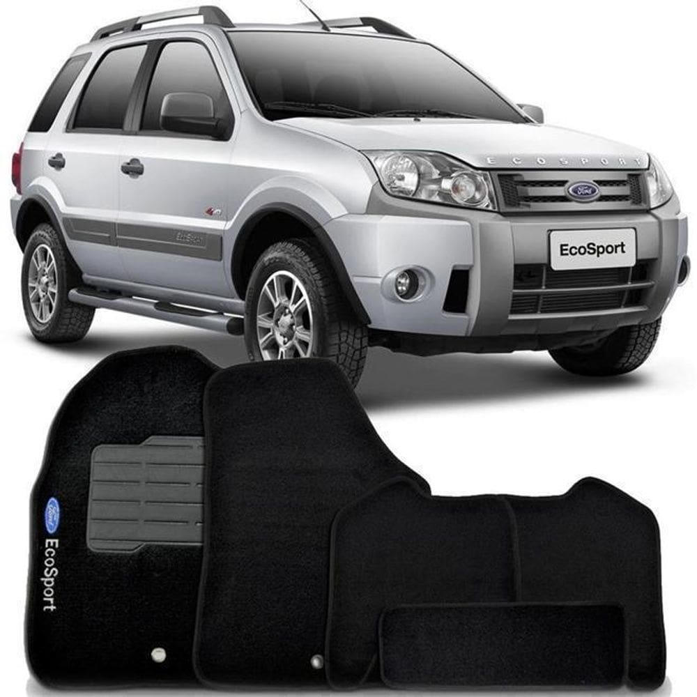 Tapete automotivo ford eco sport carpete linha luxo