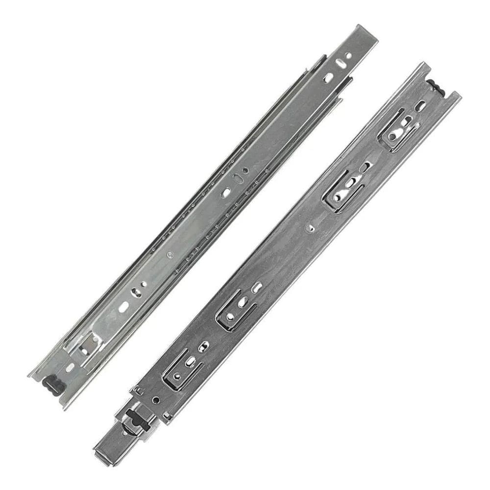 Kit 2 corrediças telescópica 50cm pesada 40kg gaveta 1 par