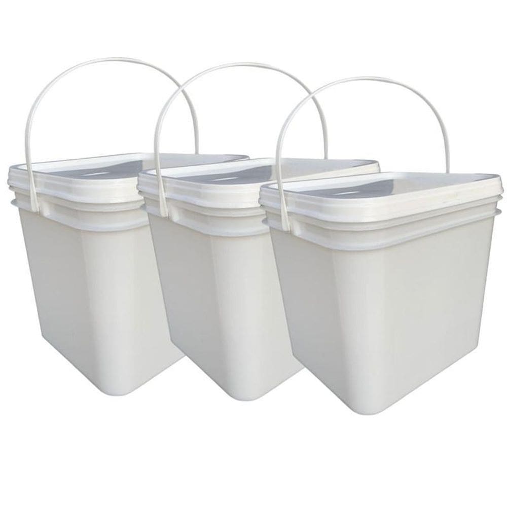 Balde massa corrida de 3.6 lts tampa lacre lacre - 3 pçs