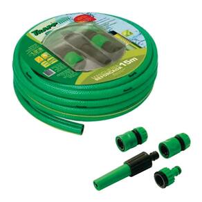 Conjunto Mangueira Reforçada 15m Esguicho Engates Mr15 Trapp