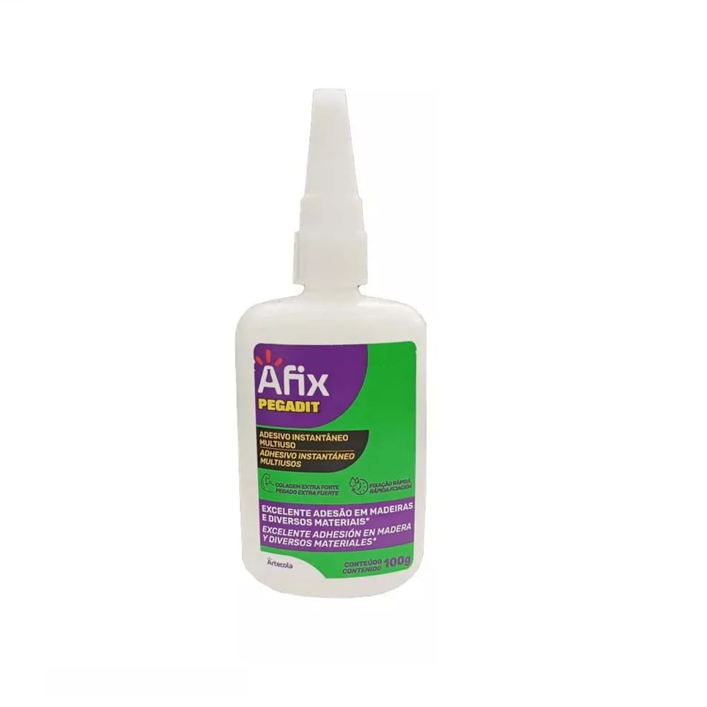 Cola Adesiva Instantânea Multiuso Extra Forte AFIX 100 gr