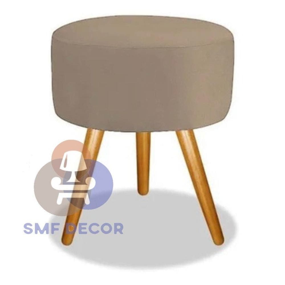 Puff Redondo Pés Palito