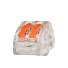 25un kit conector emenda rápida alavanca borne 2 fios