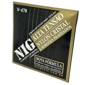 Encordoamento nylon bolinha violão tensão alta nig n470 +