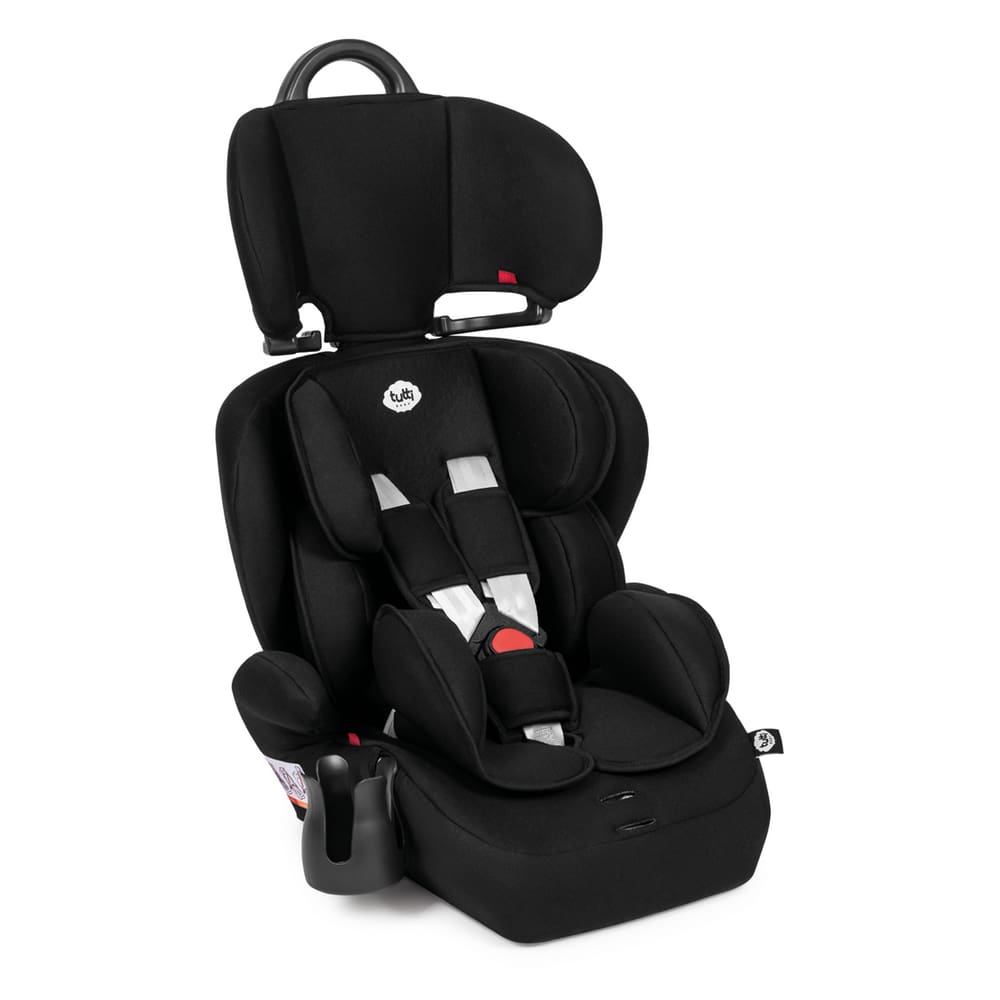 Cadeirinha Para Carro 9 A 36kg Assento Booster Cadeira Infantil Com Porta Copos Versati Tutty Baby Preto