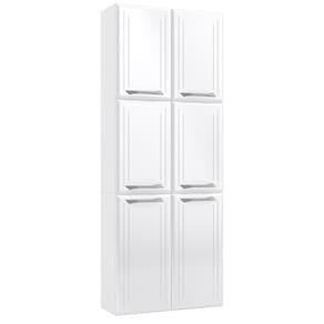 Paneleiro Duplo em Aço Topázio 6 Portas 5 Prateleiras Branco - Telasul