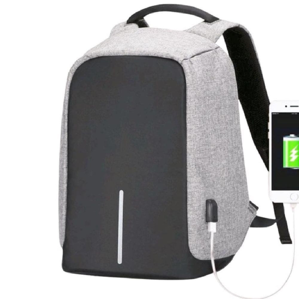 Mochila reforçada anti furto notebook saida cabo usb e fone