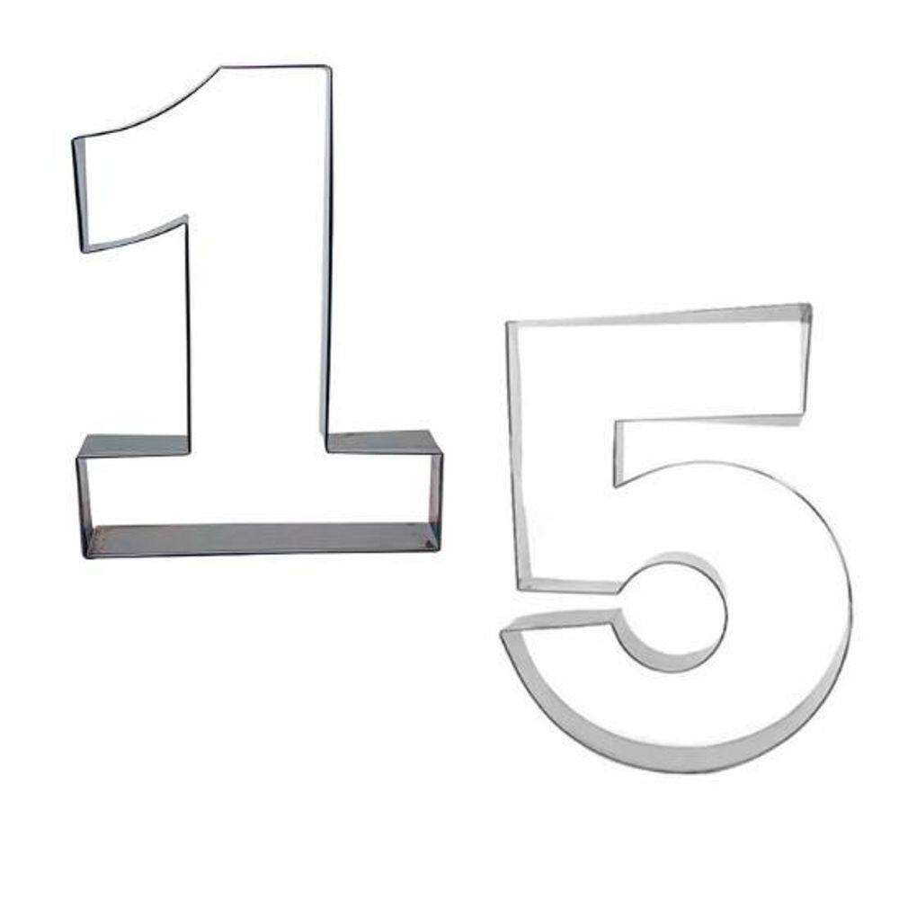 Aro numérico para bolo number cake 15 anos