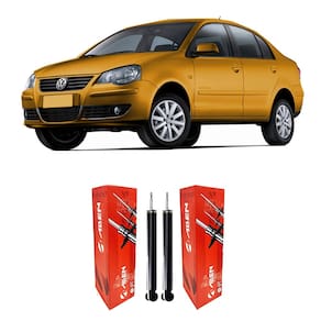 2 amortecedor traseiro suspensão polo sedan 2008 2009 2010