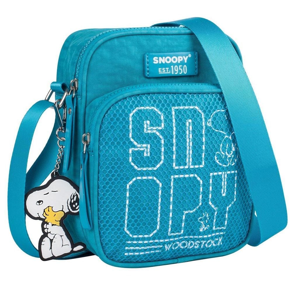 Bolsa snoopy retangular sp2379 transversal nylon feminina
