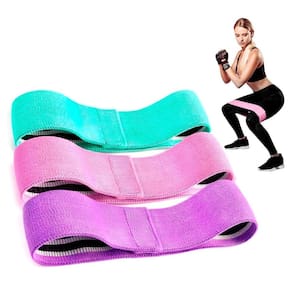 Kit 3 faixas elásticas miniband 5 resistências treino p casa