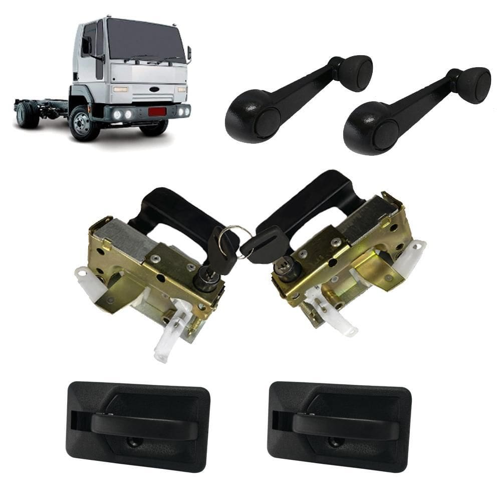 Kit porta cargo antigo com fech manivela e maçaneta interna