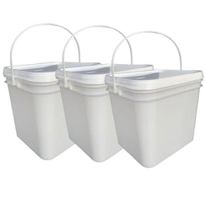 Balde massa corrida de 3.6 lts tampa lacre lacre - 3 pçs