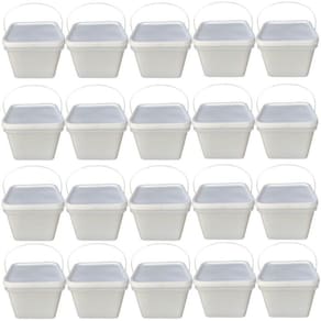 Balde retang 3.6l tampa lacre p agua sanitária-20pç