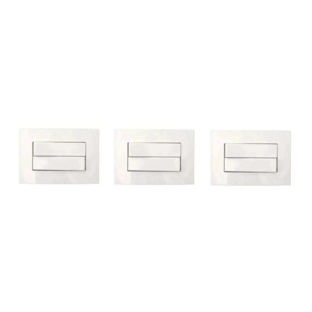 3 pc interruptor duplo  móveis margirius branco 10a