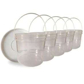 Balde boa vista transparente 2.2l 5 pçs